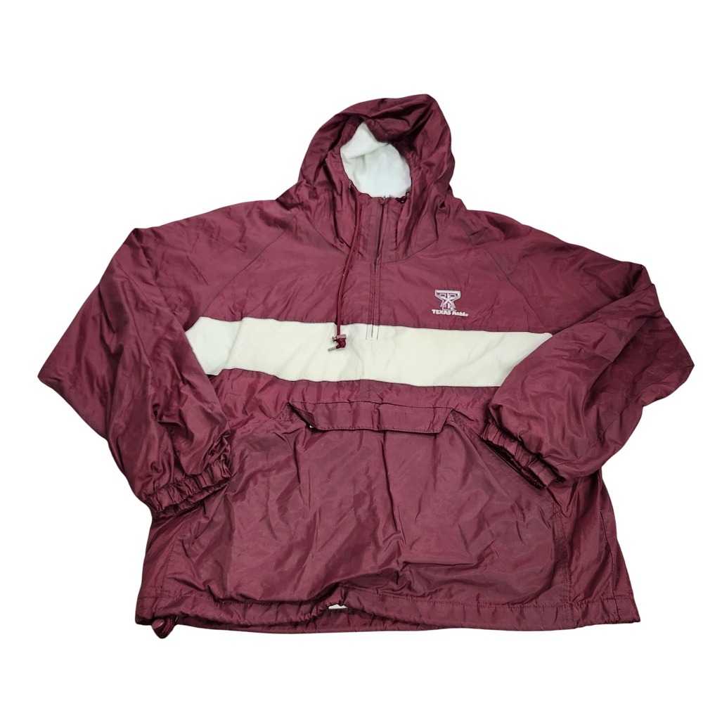TEXAS A&M M MAROON NCAA ANORAK C.C. CREATIONS EUC